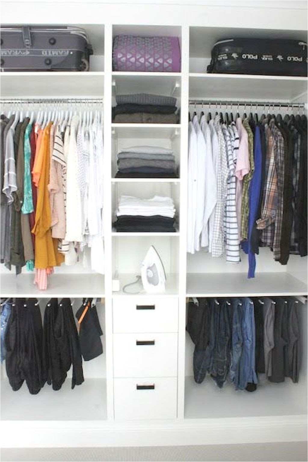 confused store clothes shoes bags and goods in the house wardrobe is an important component in the house that is the storage of clothes shoes