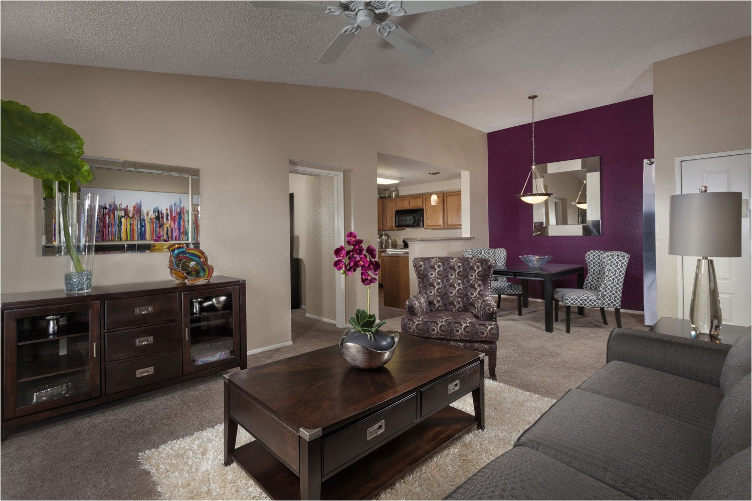 sahara west apartments living area