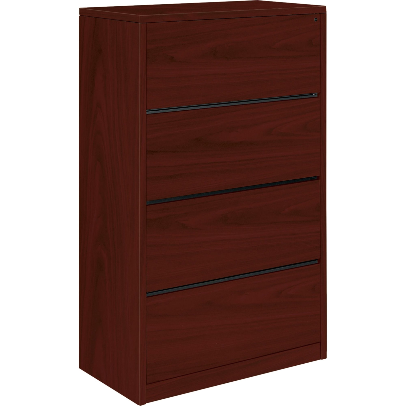 image of mahogany lateral file cabinet 4 drawer