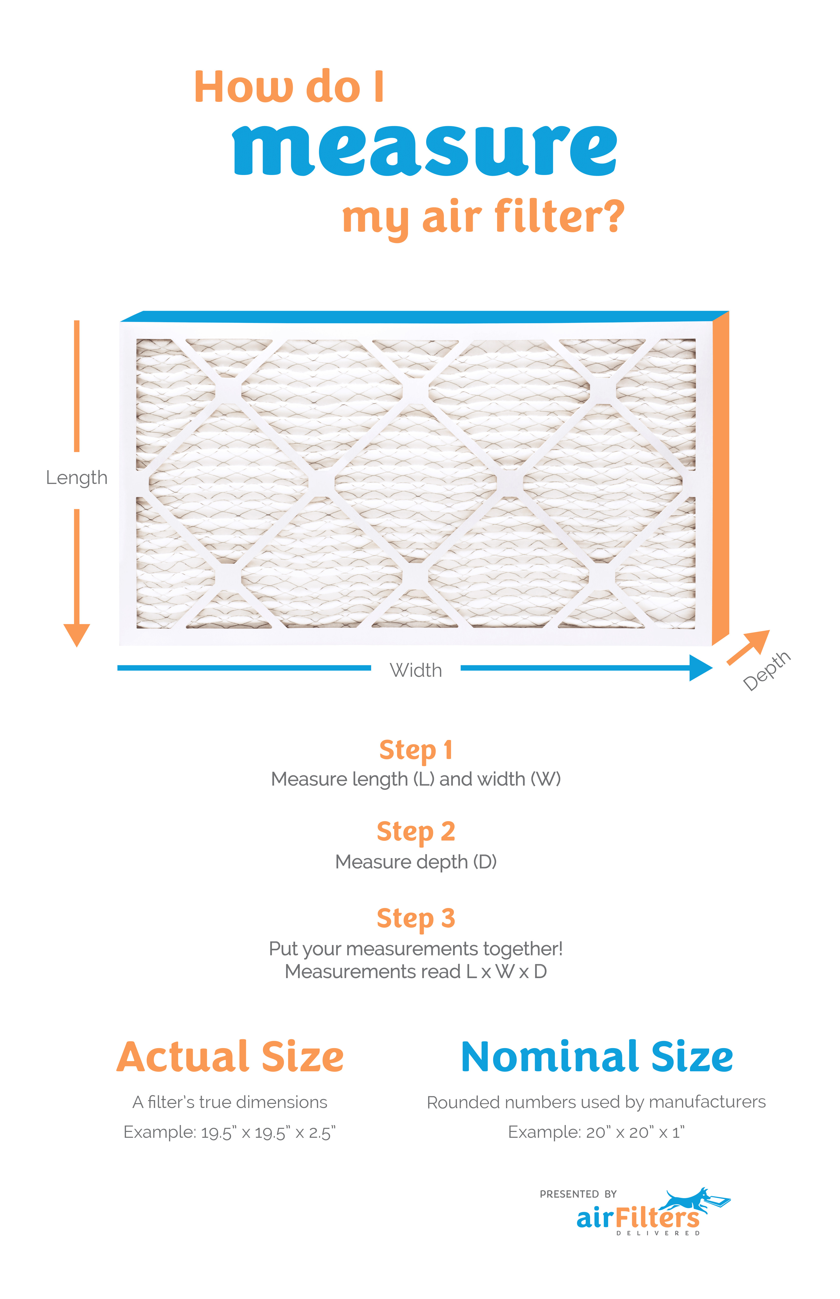 how to measure your air filter