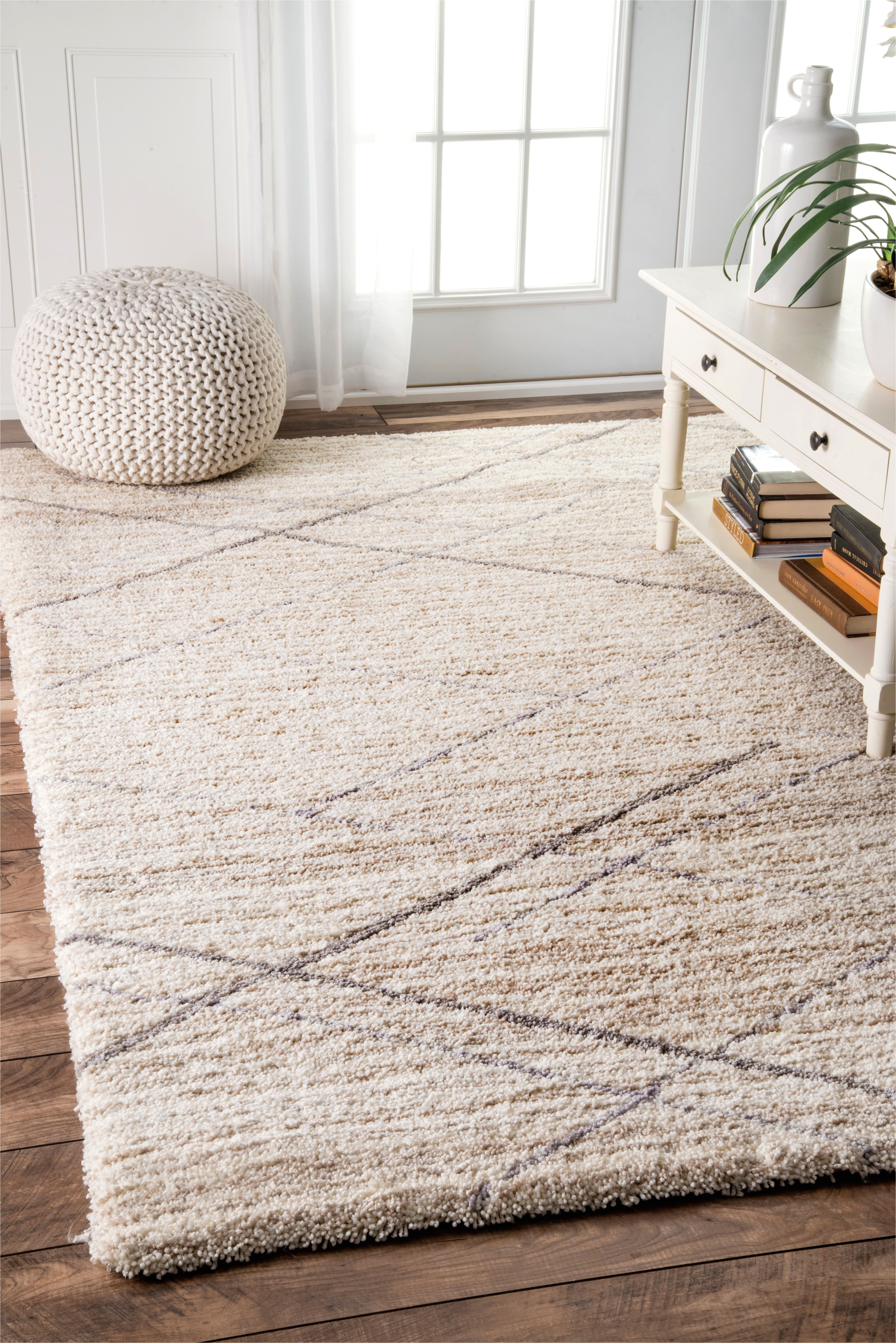 rugs usa snowpeak diamond trellis shag rug