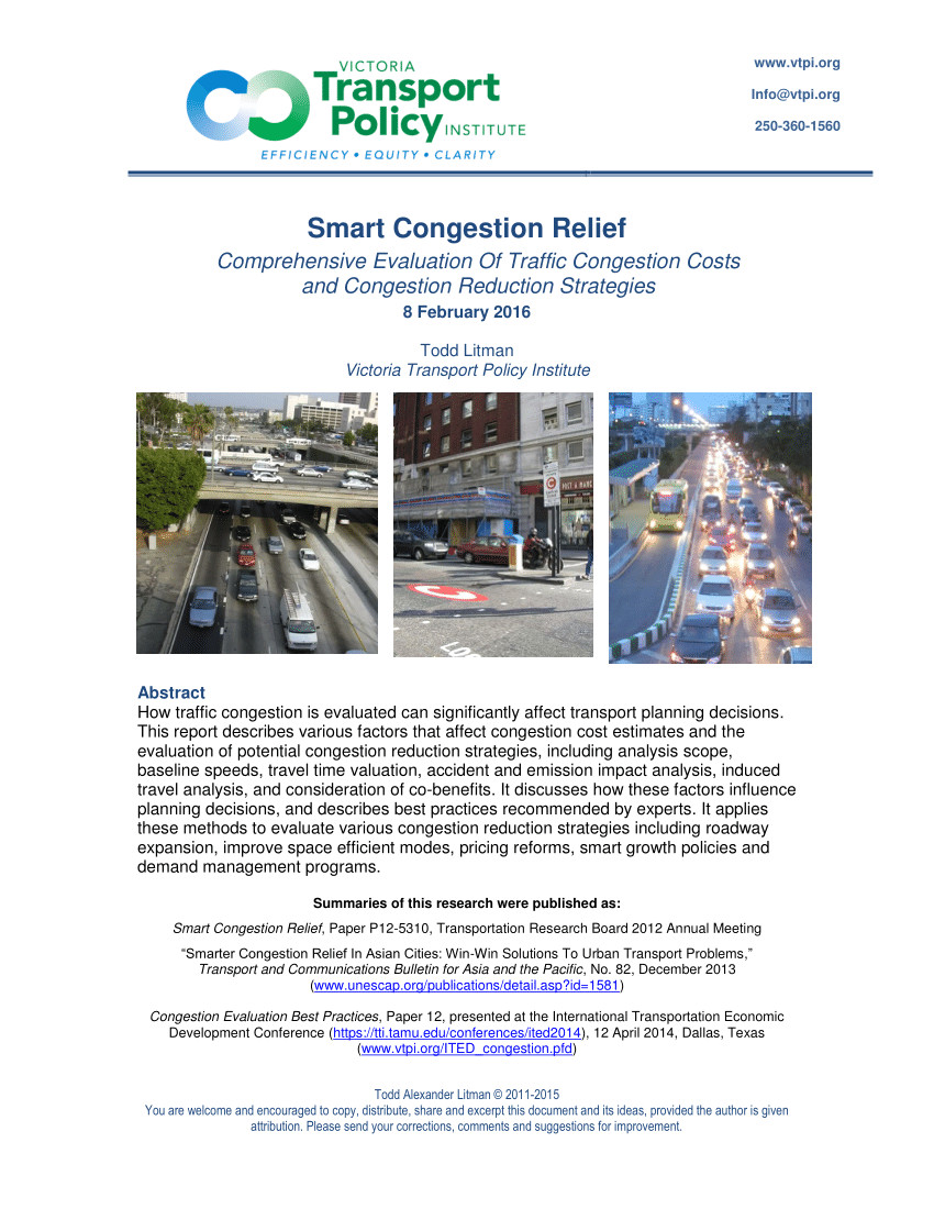 pdf smart transportation investments ii reevaluating the role of public transit for improving urban transportation