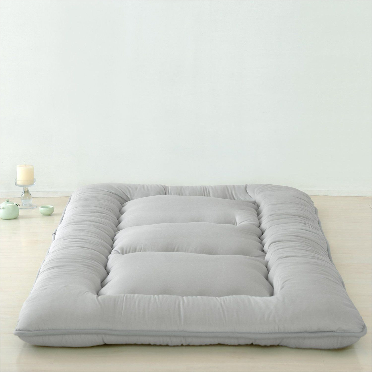 amazon com light grey futon tatami mat japanese futon mattress cheap futons for sale luxury bedding christmas gift idea twin size kitchen dining