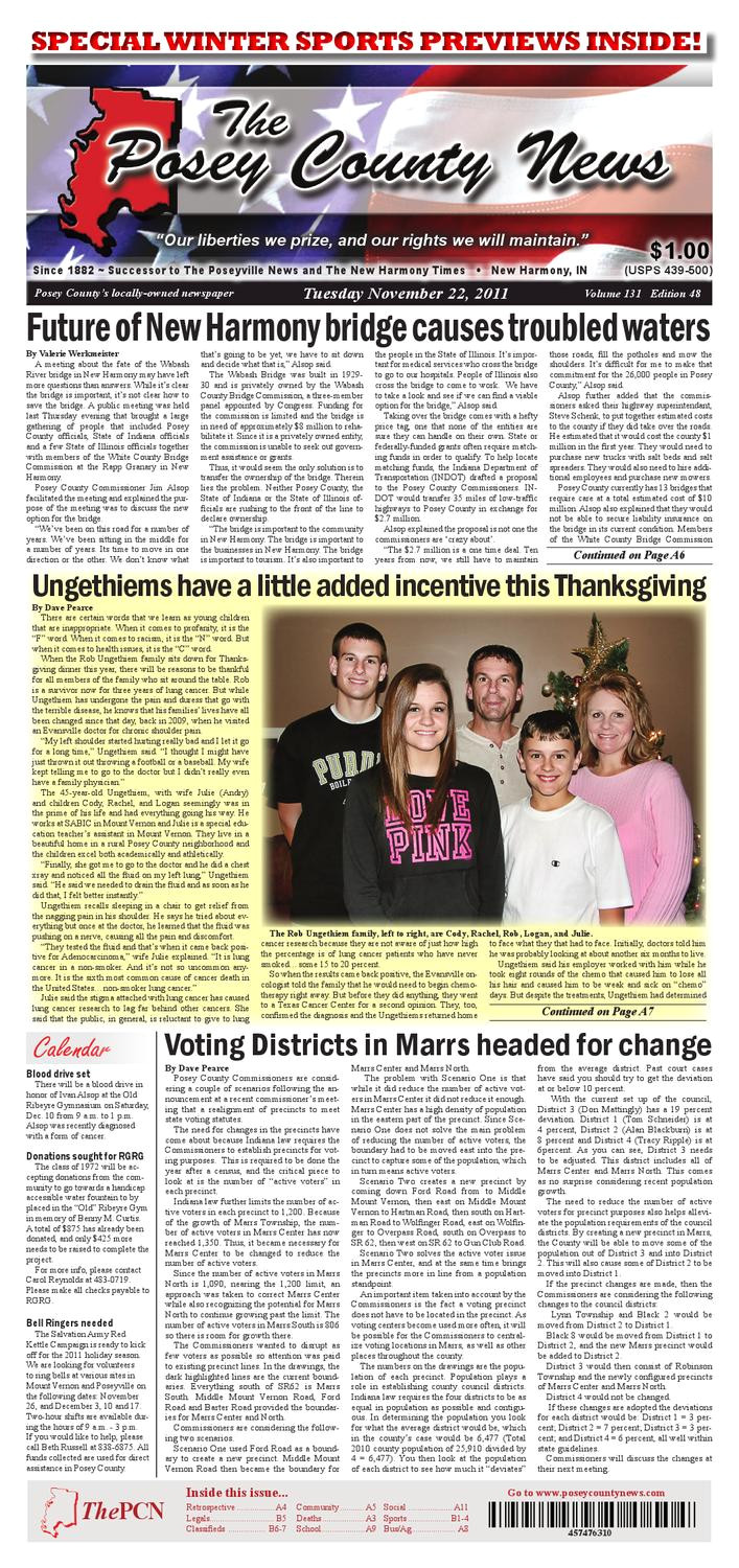 november 22 2011 the posey county news by the posey county news issuu