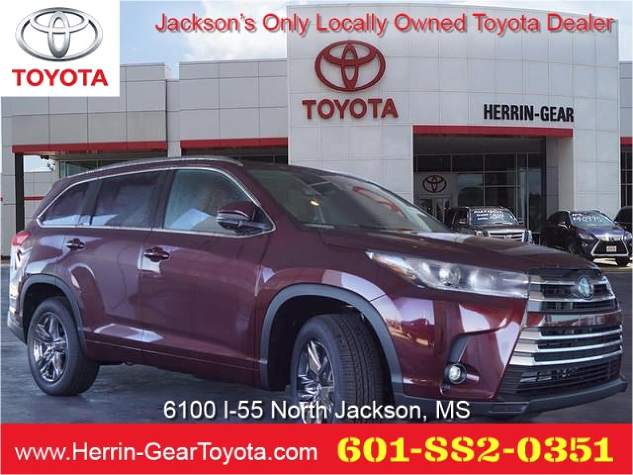 new 2019 toyota highlander in jackson ms