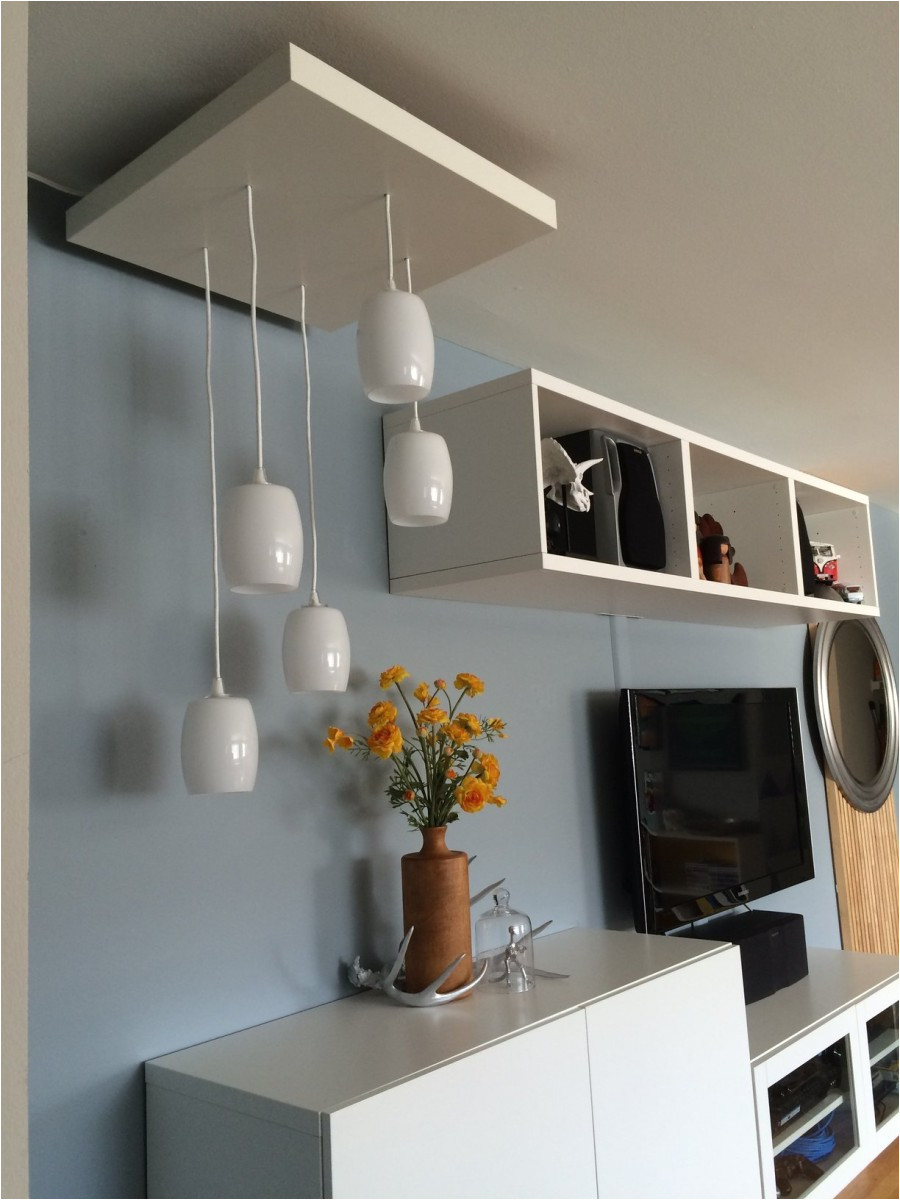my ikea hack of a tiered pendant lighting