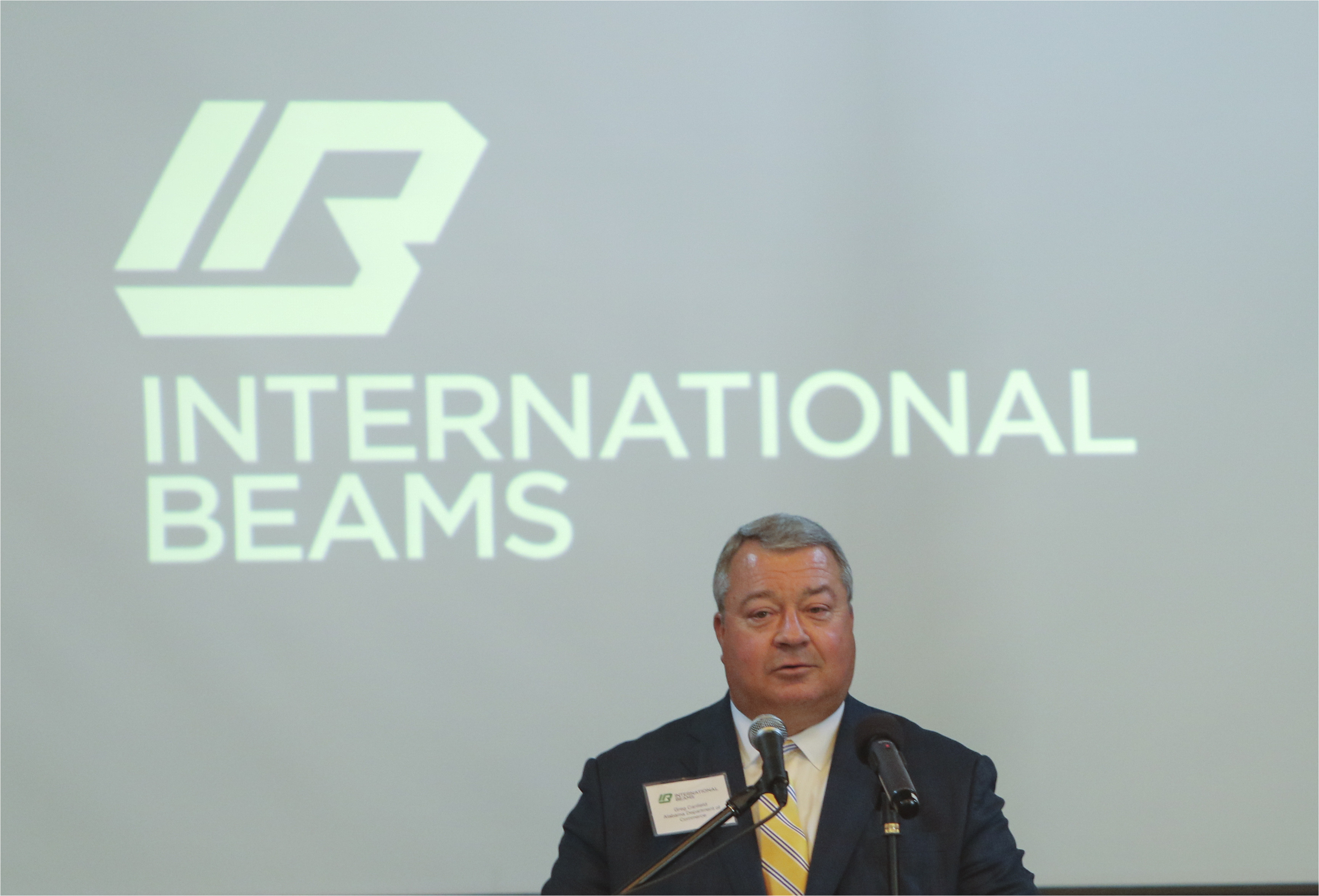 alabama commerce secretary greg canfield speaks at international beams announcement that it will invest 20 million in a manufacturing facility in dothan
