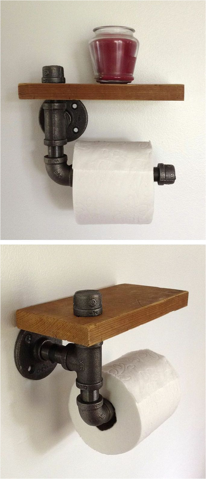 reclaimed wood pipe toilet paper holder a http hellosociety com