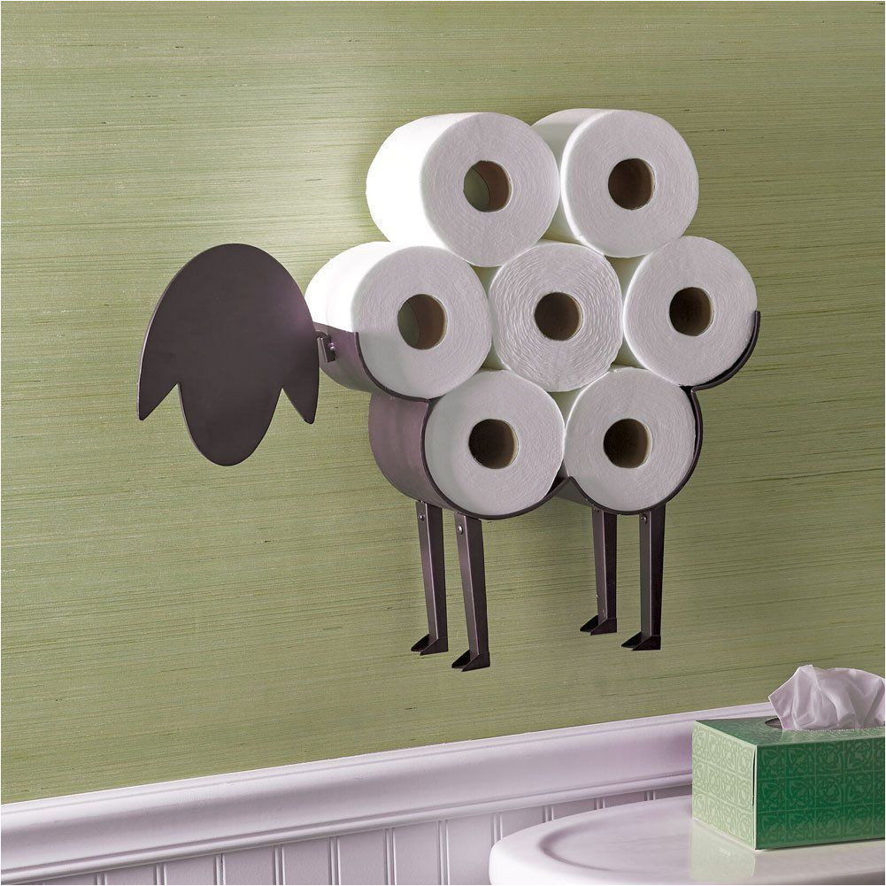 fancy sheep toilet paper holder