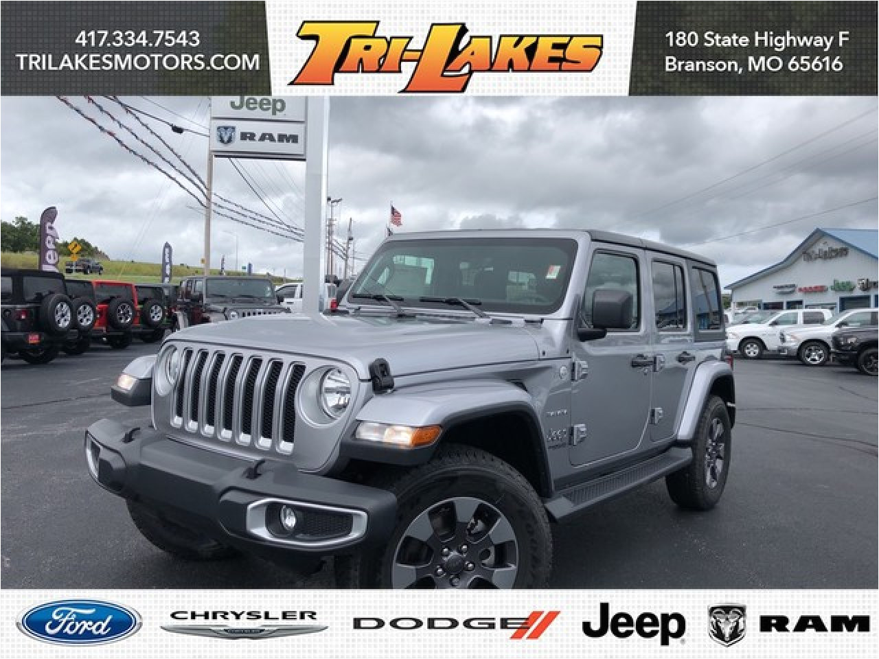 Tire Shops In Branson Mo 2018 Jeep Wrangler Unlimited Sahara 1c4hjxen4jw198447 Tri Lakes