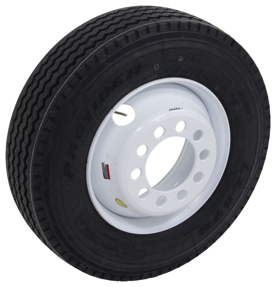 provider 235 75r17 5 radial tire w 17 1 2 white dual wheel offset 10 on 8 3 4 lr j taskmaster tires and wheels a235j 10