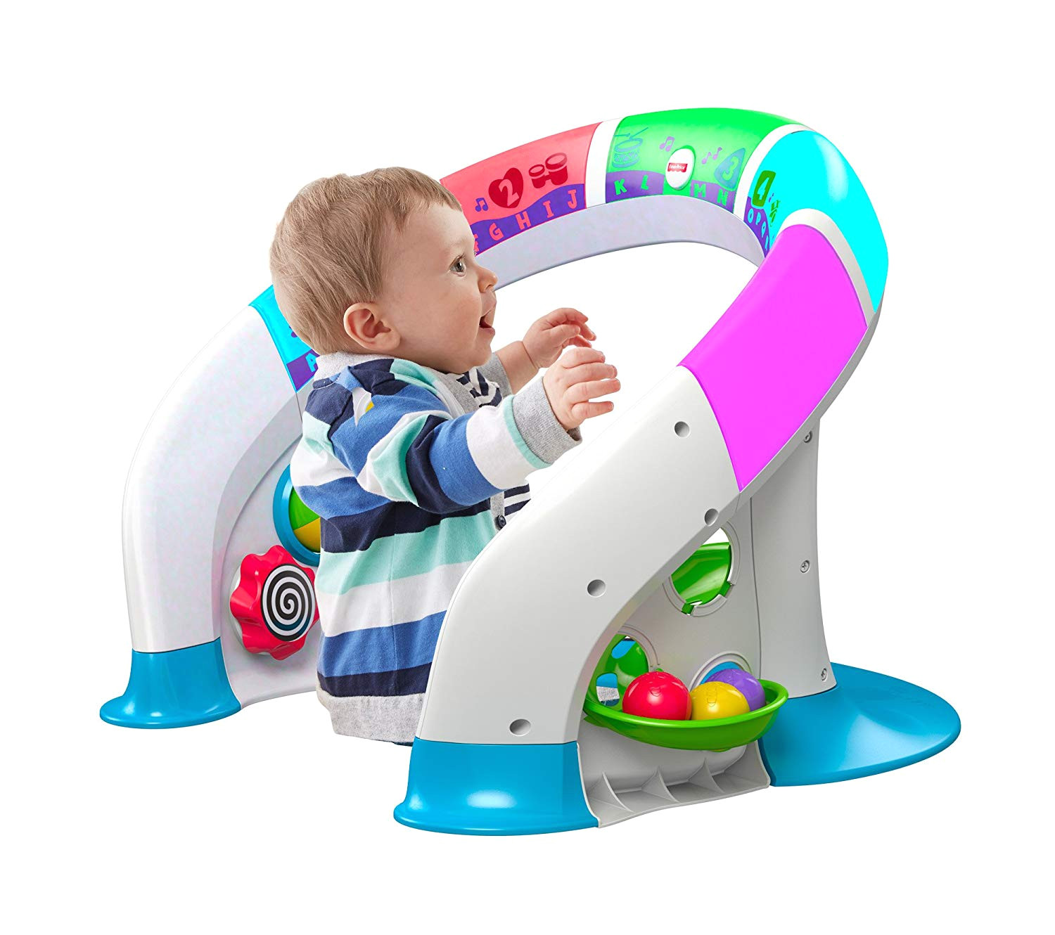 amazon com fisher price bright beats smart touch play space toys games