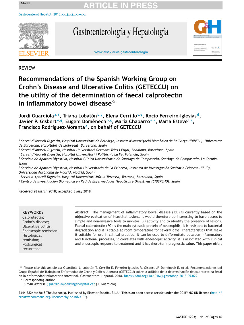 pdf clinical utility and diagnostic accuracy of faecal calprotectin for ibd at first presentation to gastroenterology services in adults aged 16 50 years