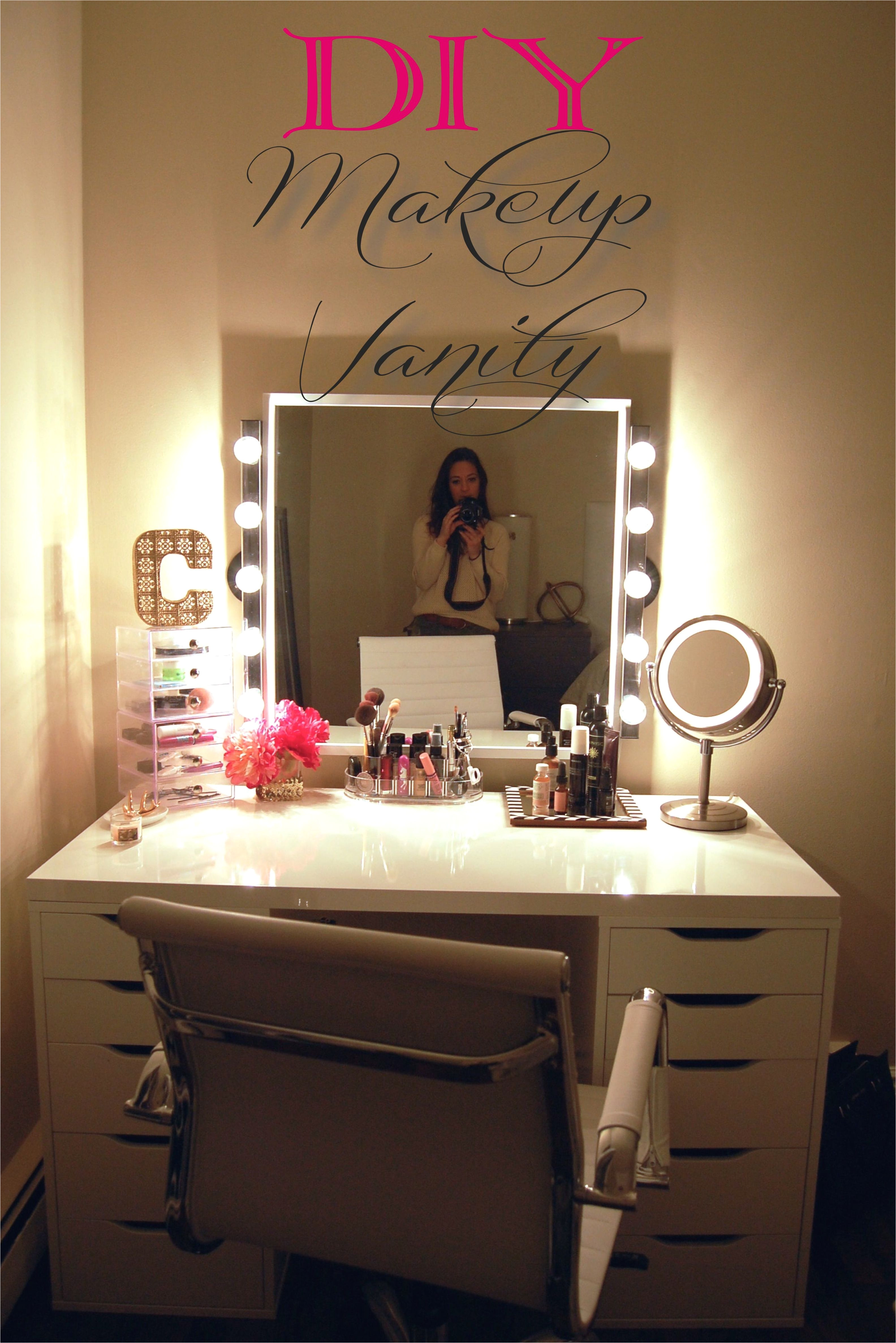 an awesome diy makeup vanity made2style