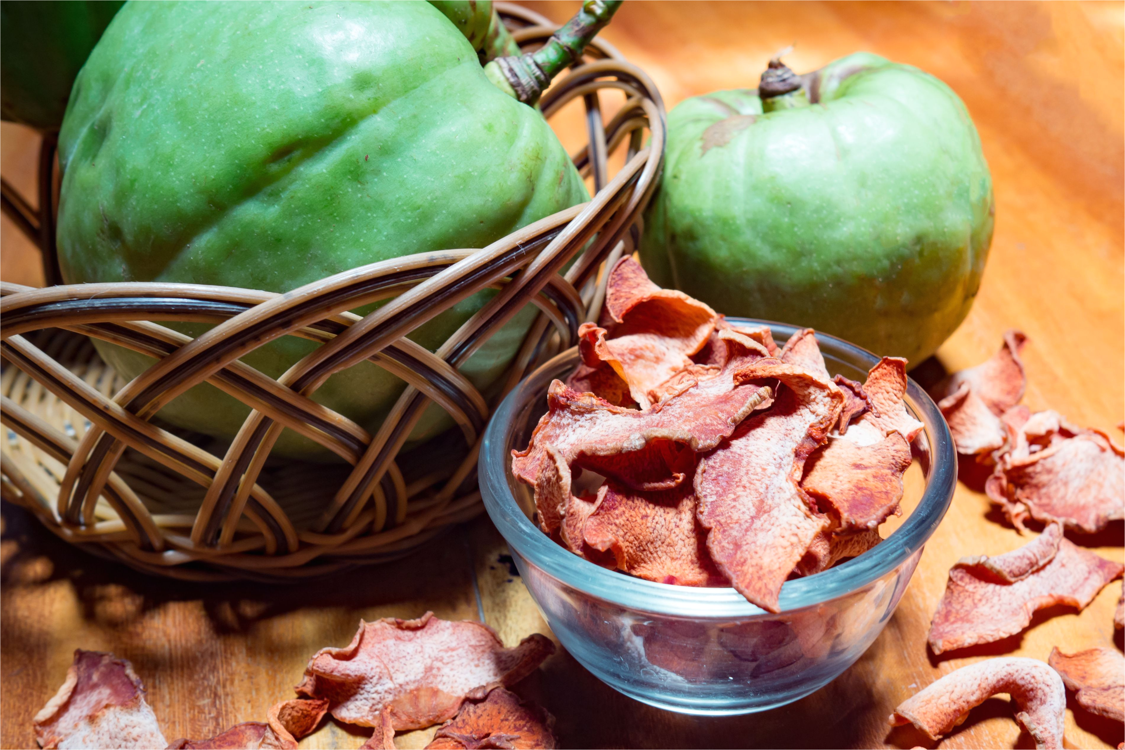 dry garcinia in glass bowl with green garcinia atroviridis fruit garcinia is healthy herb food that has high vitamin c and hydroxy citric acids hca for diet 697180738 5af49da71d64040036ca3be0 jpg