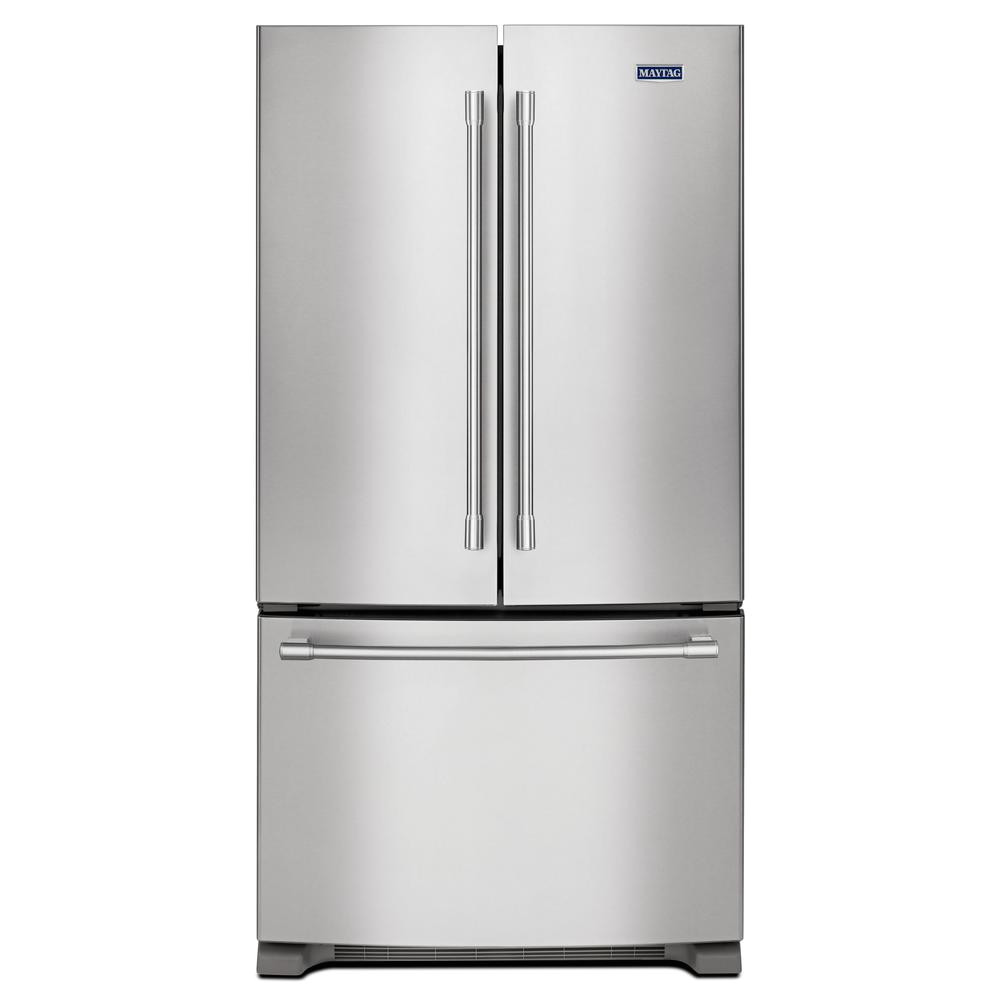 french door refrigerator in fingerprint resistant stainless steel