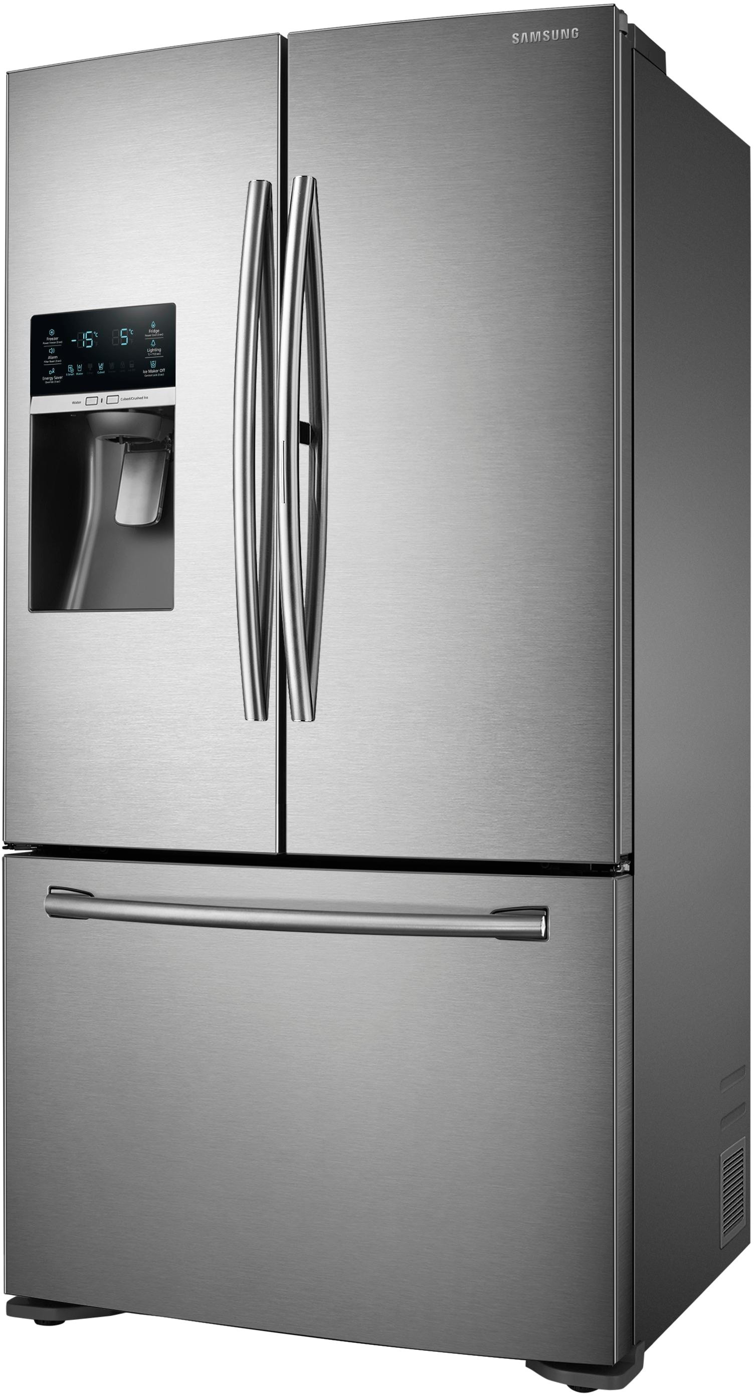 counter depth 3 door food showcase refrigerator silver rf23htedbsr best buy