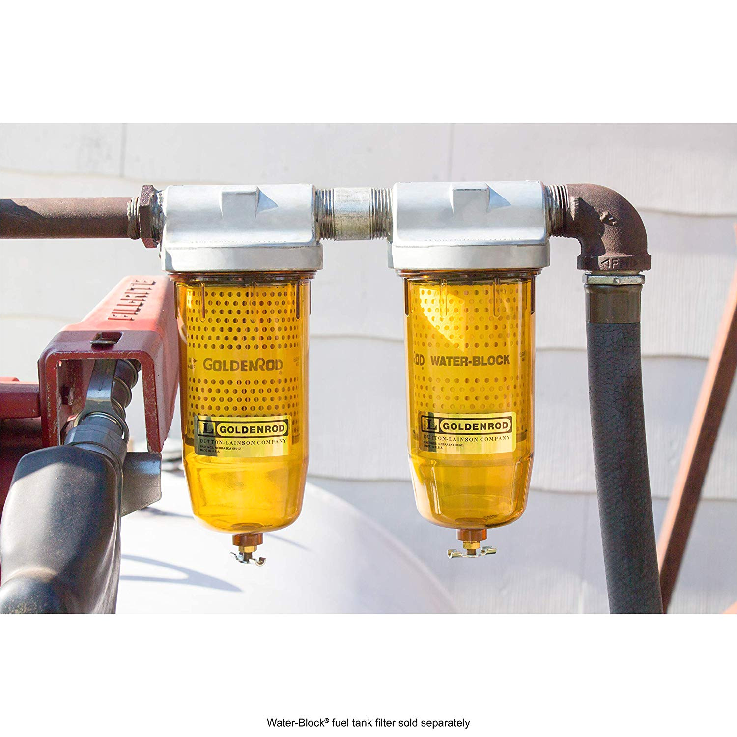 amazon com goldenrod 495 bowl fuel tank filter with 1 npt top cap automotive