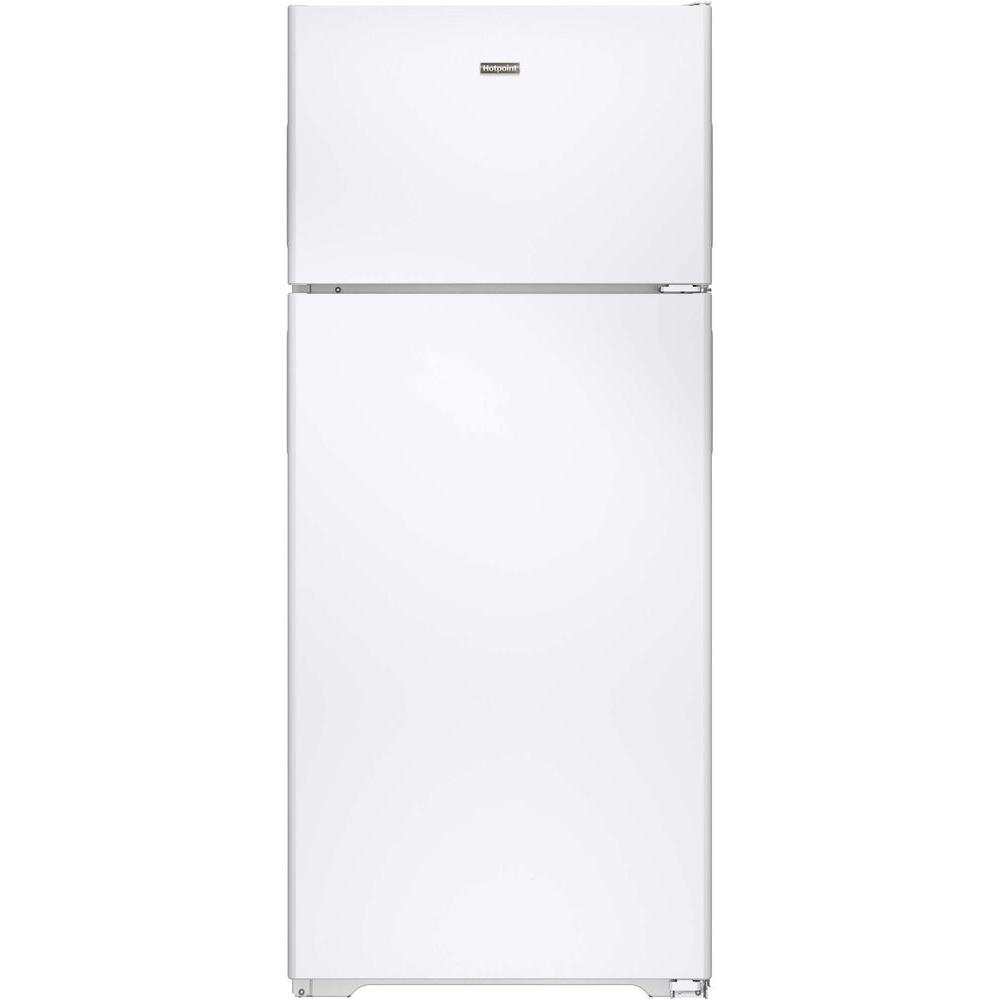 top freezer refrigerator in white