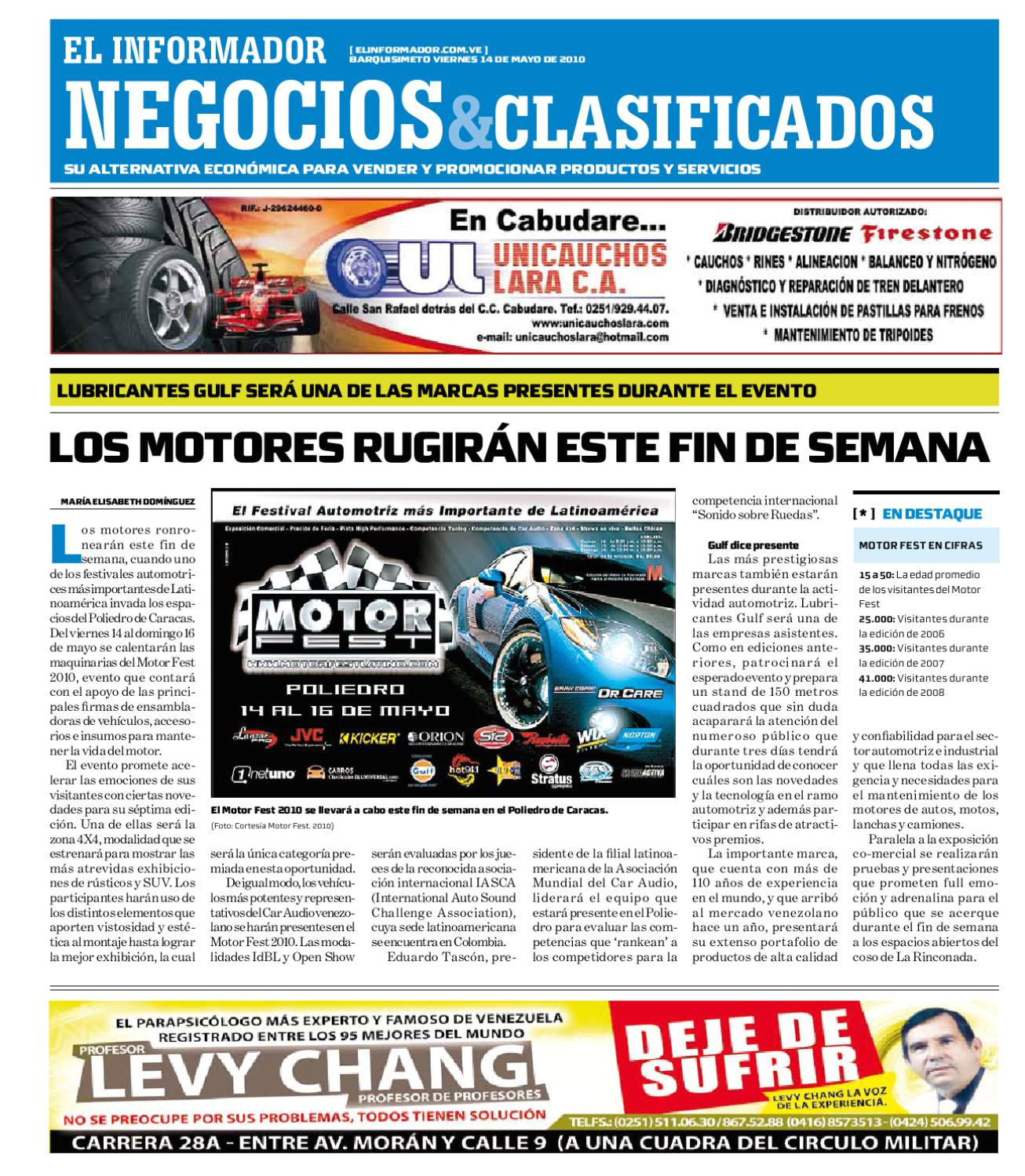 negocios y clasificados 2010 05 14 by el informador diario online venezolano issuu