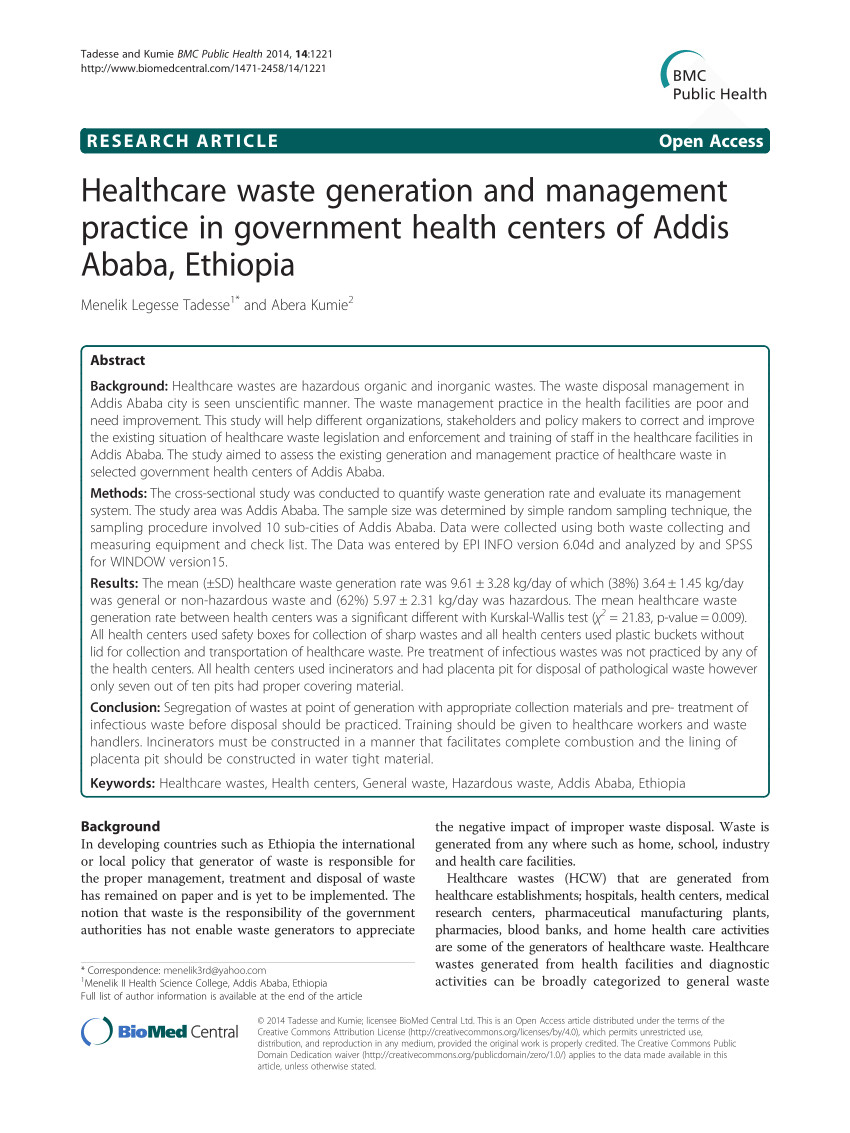 pdf a review and framework for understanding the potential impact of poor solid waste management on health in developing countries
