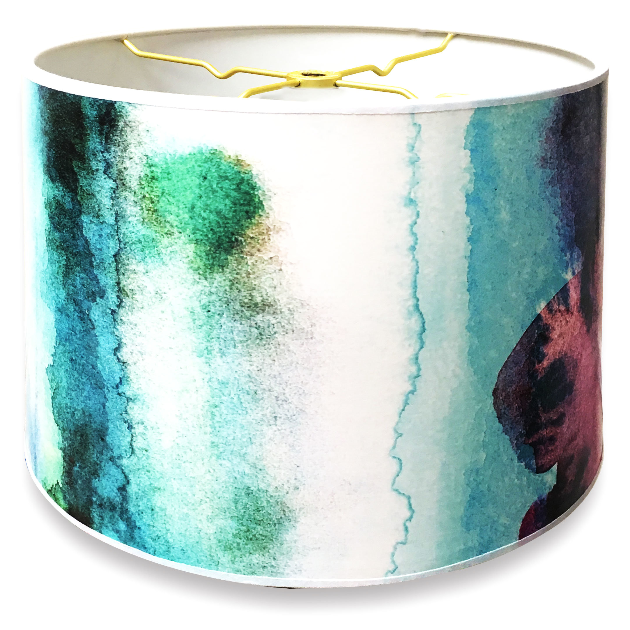 designer hard back 10 paper drum lamp shade