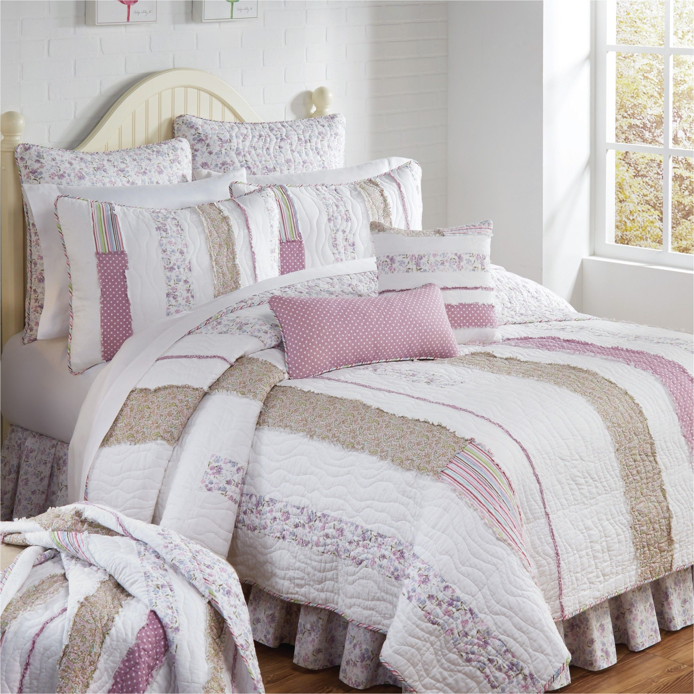 lavender rail quilted bedding collection donna sharp