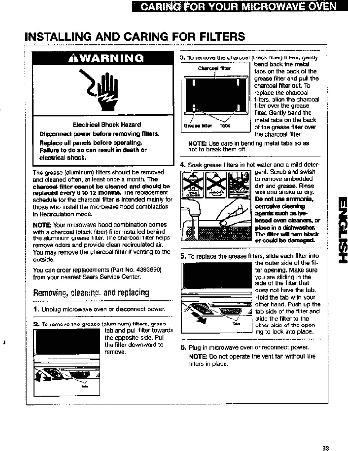 page 33 of gh8185 microwave oven user manual manual2 whirlpool microwave products development limited