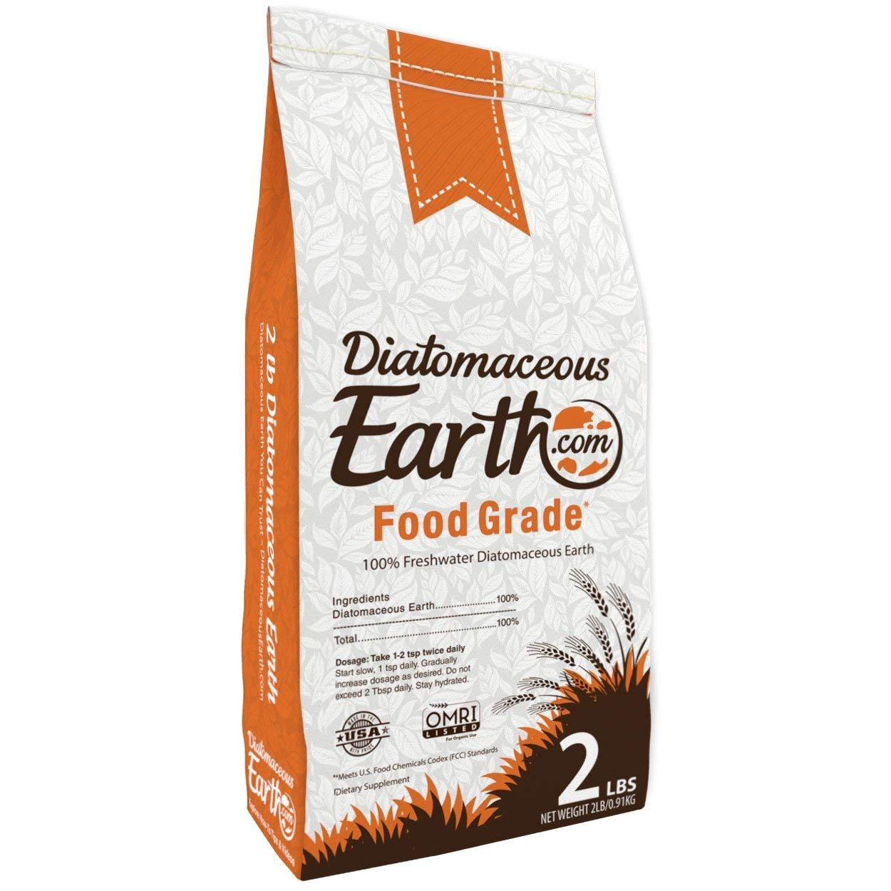 amazon com diatomaceous earth 2 lbs food grade de includes free scoop garden outdoor