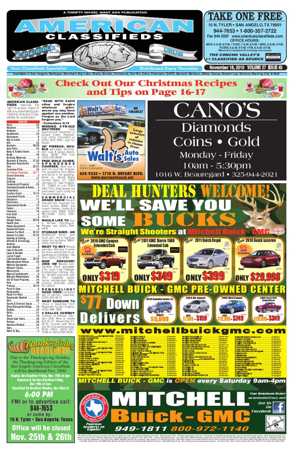 san angelo american classifieds by san angelo american classifieds issuu