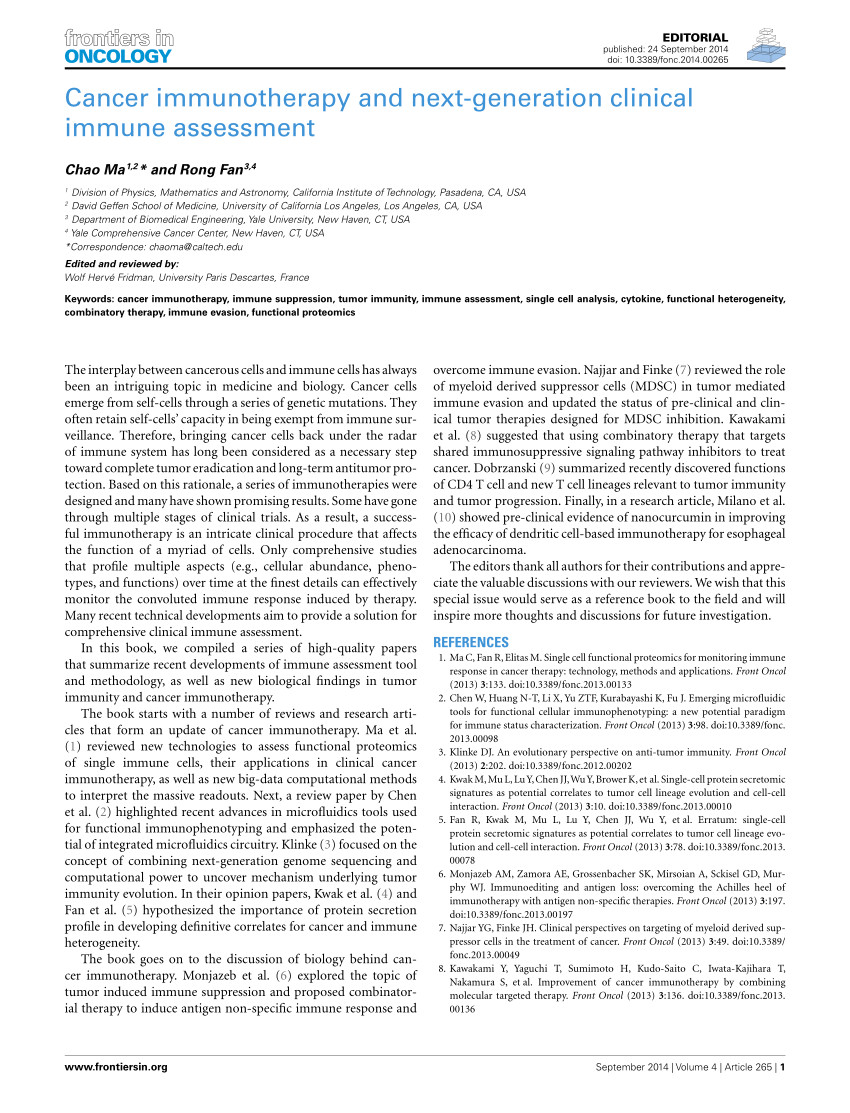 pdf an evolutionary perspective on anti tumor immunity
