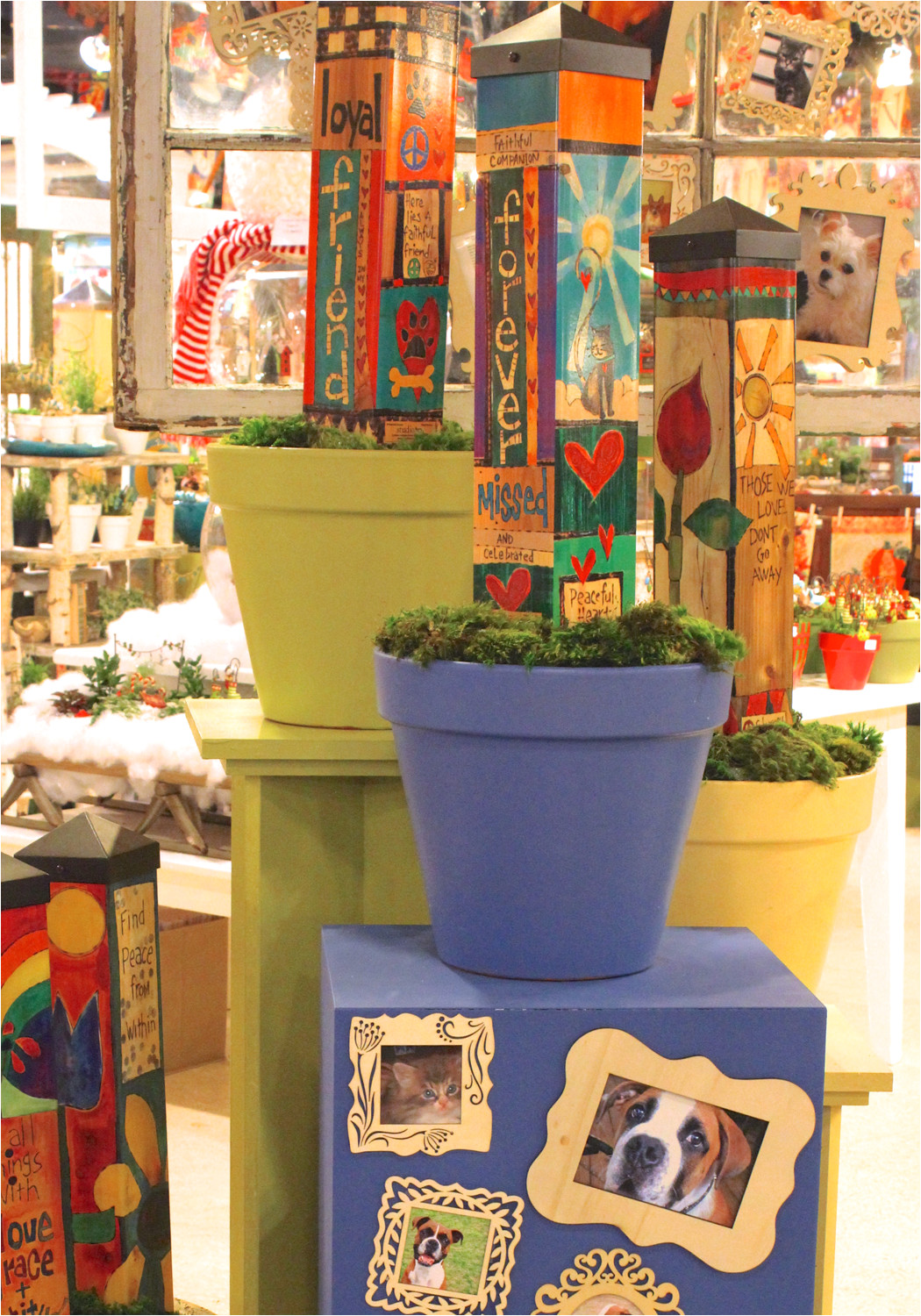 pet memorial art poles