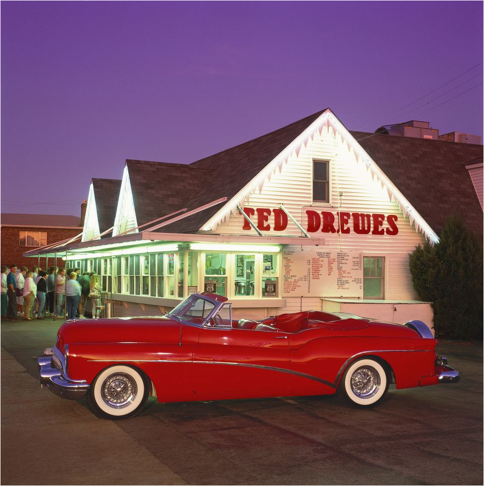 1953 buick in front of ted drewes in st louis