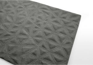 10 Lb Carpet Pad Worth It Charcoal Wool 3d Tufted Geometric 120 X 170cm Tekari