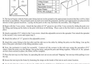 10×20 Canopy Tent assembly Instructions 10 X 20 Frame Tent Installation Instructions