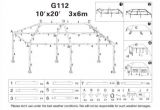 10×20 Canopy Tent assembly Instructions 10×20 Party Tent Gazebo Outdoor Replacement Parts G112