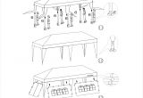 10×20 Canopy Tent assembly Instructions Tent for Outdoor Picnic Party or Storage 20 X 10 White