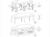 10×20 Canopy Tent assembly Instructions Tent for Outdoor Picnic Party or Storage 20 X 10 White