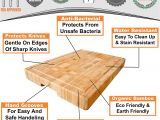 12 Ft butcher Block Countertop Weight Amazon Com Extra Large organic Bamboo Cutting Board End Grain