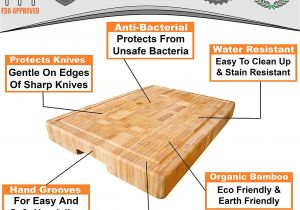 12 Ft butcher Block Countertop Weight Amazon Com Extra Large organic Bamboo Cutting Board End Grain