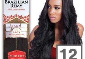 12 Inch Straight Weave 100 Milky Way Saga Brazilian Remy Human Hair Weave Yaky