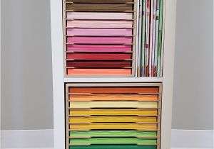 12×12 Paper Storage Ikea Craft Paper Holder for Ikea Stamp N Storage