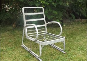 1940 S Metal Lawn Chairs Vintage 1940 39 S Aluminum Glider Lawn Chair Seat Furniture