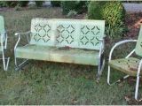 1940 S Metal Lawn Chairs Vintage 1940 39 S Metal Patio Set Glider 2 Bouncy Chairs