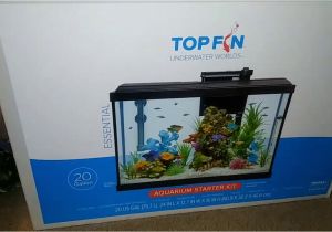 20 Gallon Fish Tank Starter Kit topfin top Fin Essential 20 Gal Aquarium Starter Kit Vid1