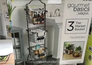 3 Tier Basket Stand Costco Gourmet Basics by Mikasa 3 Tier Market Basket Costco