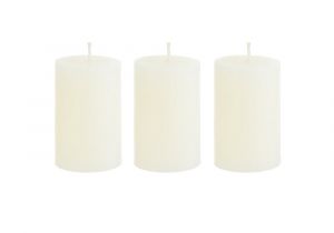 3 X 6 Ivory Pillar Candles Bulk Mega Candles 3 Pcs Unscented Ivory Round Pillar Candle Hand Poured