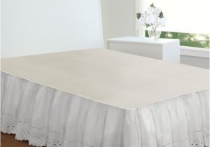 36 Inch Drop Bedskirt Extra Long White Bed Skirt Full Size 18 Inch Drop Eyelet