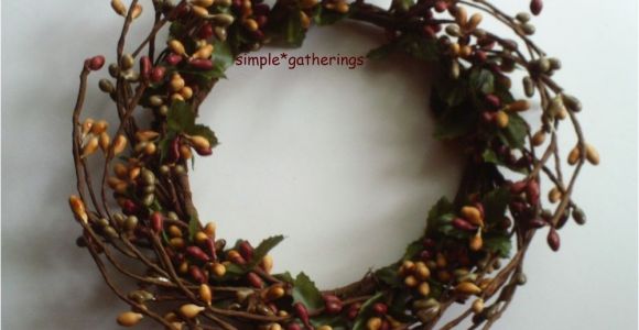 4 Inch Pip Berry Candle Rings One 4 Quot Pip Berry Candle Ring or Wreath Barn Red Green
