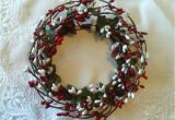 4 Inch Pip Berry Candle Rings One 4 Quot Pip Berry Candle Ring or Wreath Red White Berries